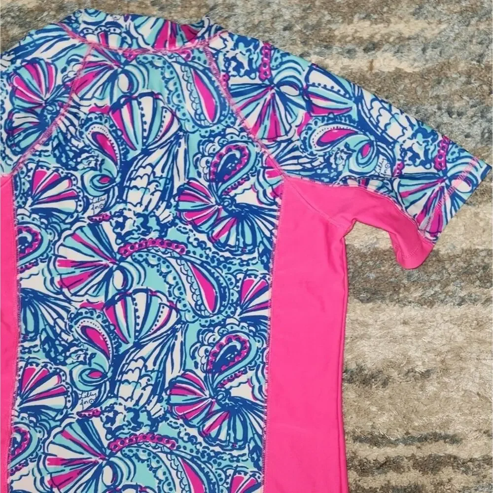 Lilly Pulitzer Swim Short Sleeve Top || Girls XL EUC